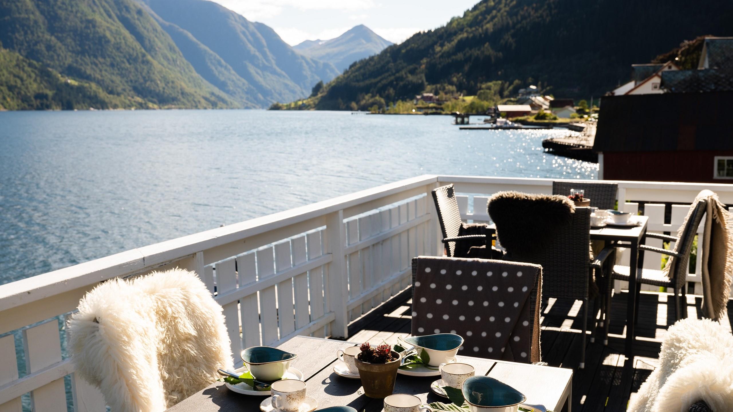 View from Fjærland fjordstue